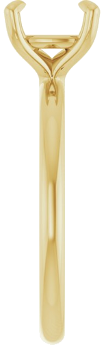 Sužadėtuvių Žiedas „Solitaire“ 585 Geltonojo Aukso Cushion 7mm (4)