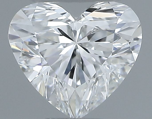 0.32 carat F-VVS1 Natūralus Heart Deimantas (1)