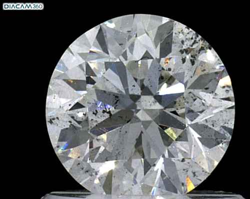 0.79 carat I-SI2 Excellent cut Natūralus Round Deimantas (1)