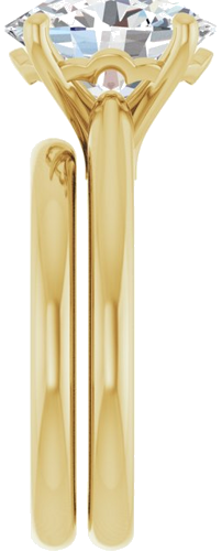 Sužadėtuvių Žiedas 14k yellow gold Oval 11mm x 9mm (9)