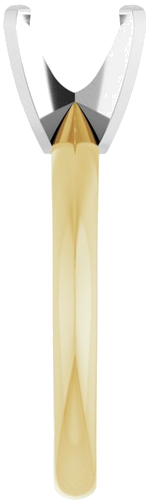 Sužadėtuvių Žiedas „Lightweight Solitaire“ 14k yellow/white gold Elongated Cushion 8mm x 6mm (4)