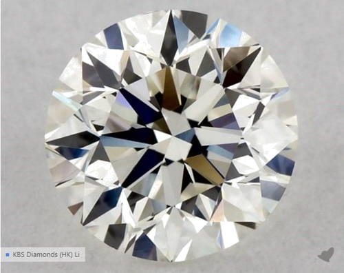 0.5 carat K-VS1 Excellent cut Natūralus Round Deimantas (1)