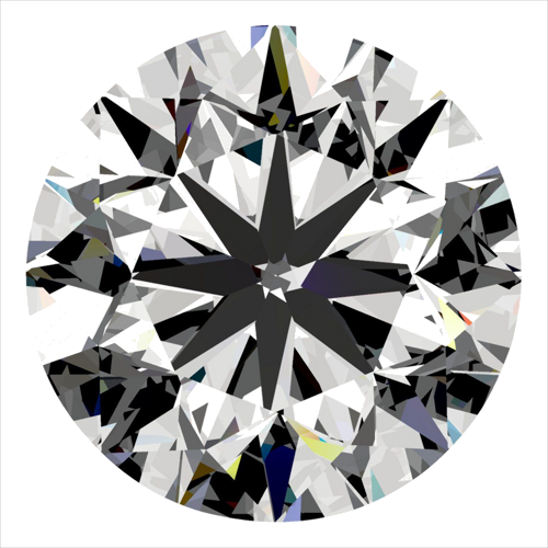 0.4 carat E-VS2 Very Good cut Natūralus Round Deimantas (1)