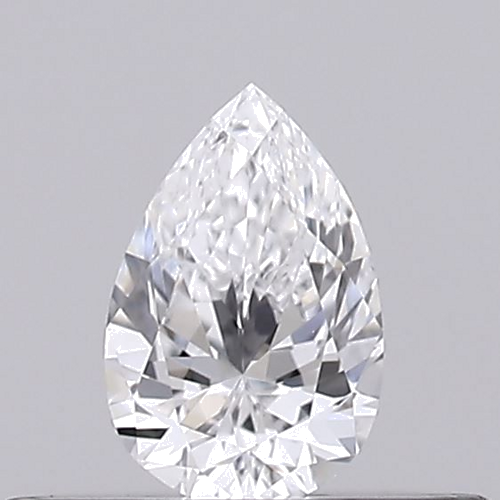 0.18 carat D-VVS1 Natūralus Pear Deimantas (1)