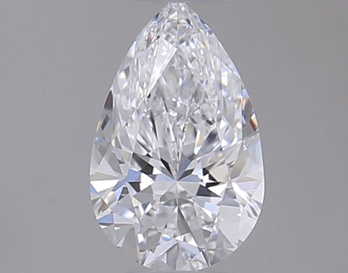 0.4 carat D-VVS2 Natūralus Pear Deimantas (1)