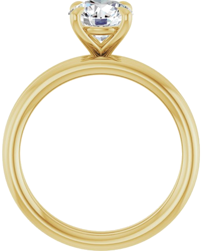 Sužadėtuvių Žiedas „Claw-Prong Solitaire“ 14k yellow gold Round 7mm (7)