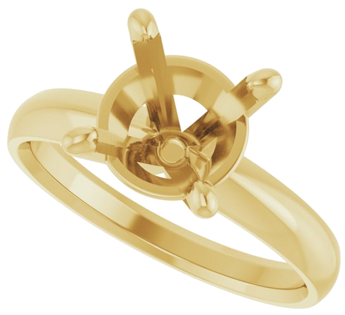 Sužadėtuvių Žiedas „Solitaire“ 14k yellow gold Round 8.6mm (5)