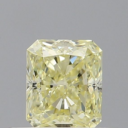 0.5 carat Fancy Light Yellow-VVS2 Natūralus Radiant Deimantas (1)