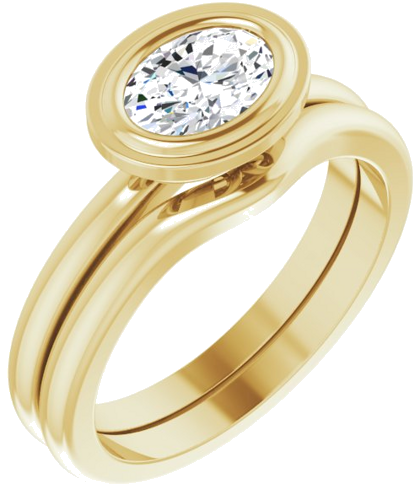 14K Yellow 7x5 mm Oval Solitaire Engagement Ring (6)