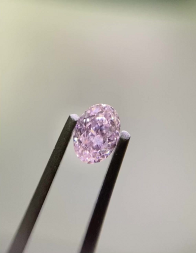0.25 carat Fancy Purplish Pink-SI2 Natūralus Oval Deimantas (1)