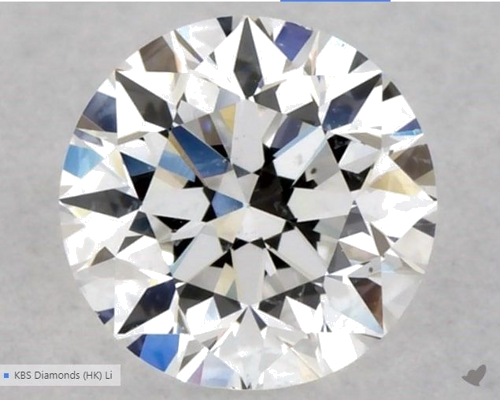 0.5 carat E-SI1 Excellent cut Natūralus Round Deimantas (1)