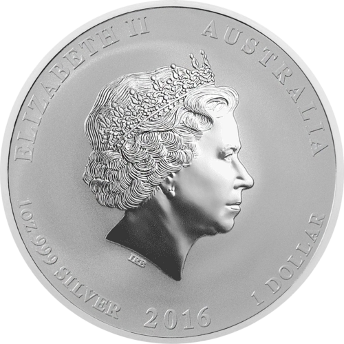 1 унция Годината на маймуната 2016 - сребърна монета на Австралия (2)