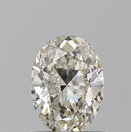0.71 carat K FAINT BROWN-SI1 Natūralus Oval Deimantas (1)