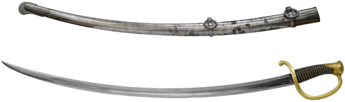 French infantry and heavy cavalry artillery combat sword model 1829 (1)