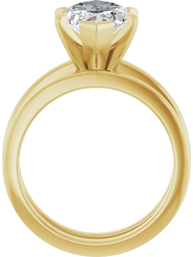Sužadėtuvių Žiedas 14k yellow gold Marquise 16mm x 8mm (7)