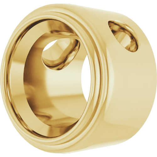Pakabukas „Bezel-Set Solitaire“ 14k yellow gold Round 6.5mm (2)