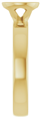 Sužadėtuvių Žiedas „Bezel-Set Solitaire“ 14k yellow gold Oval 7mm x 5mm (4)
