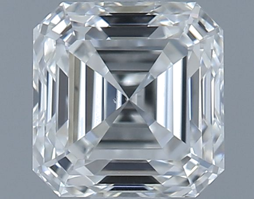 0.51 carat G-VS2 Natūralus Asscher Deimantas (1)