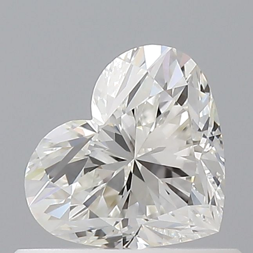 0.52 carat H-VVS1 Natūralus Heart Deimantas (1)