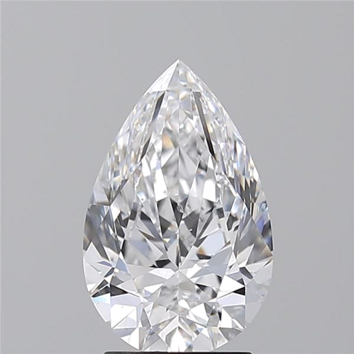2.01 carat D-SI1 Natūralus Pear Deimantas (1)