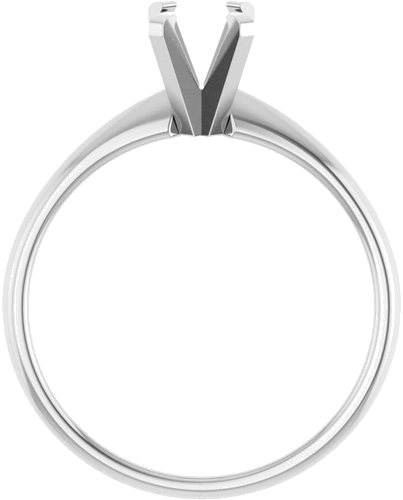 Sužadėtuvių Žiedas „Solitaire“ 14k white gold Oval 7mm x 5mm (2)