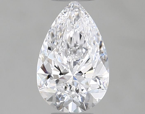 0.5 carat D-VVS2 Natūralus Pear Deimantas (1)