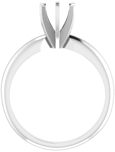 Sužadėtuvių Žiedas „Light Solitaire“ 585 Baltojo Aukso Round 5.7mm x 6mm (2)