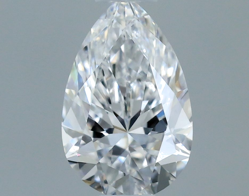 0.3 carat D-VVS2 Natūralus Pear Deimantas (1)