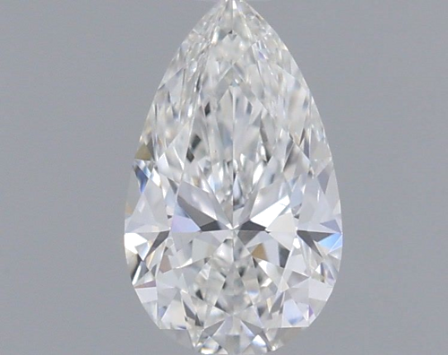 0.4 carat F-VS2 Natūralus Pear Deimantas (1)