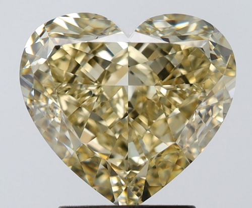 3.51 carat Fancy Yellow-VS1 Natūralus Heart Deimantas (1)