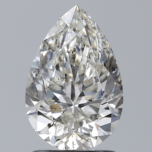 1.75 carat I-SI2 Natūralus Pear Deimantas (1)