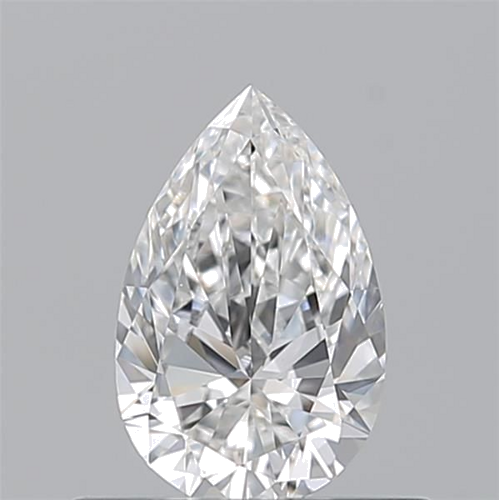 0.5 carat F-VVS1 Natūralus Pear Deimantas (1)