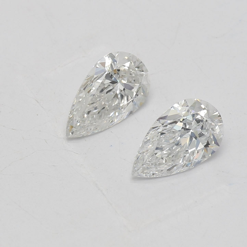 0.5 carat D-SI2 Natūralus Pear Deimantas (1)