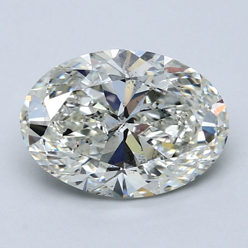 3.02 carat I-SI2 Natūralus Oval Deimantas (1)