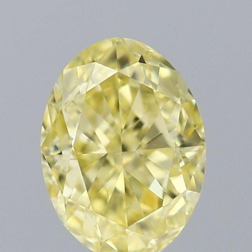 0.51 carat Fancy Intense Yellow-VVS2 Natūralus Oval Deimantas (1)