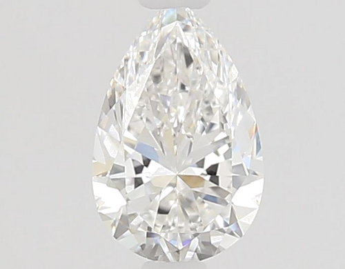 0.58 carat F-VVS1 Natūralus Pear Deimantas (1)