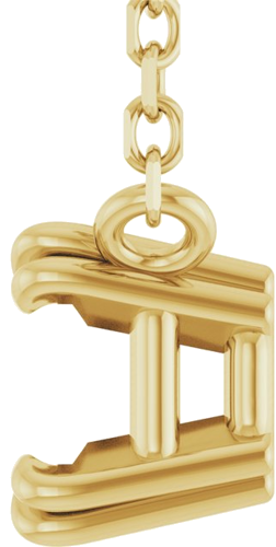 Pakabukas „Solitaire“ 14k yellow gold Asscher 4.5mm (3)