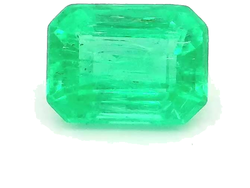 0.41 carat GREEN STEP cut Emerald Smaragdas (1)