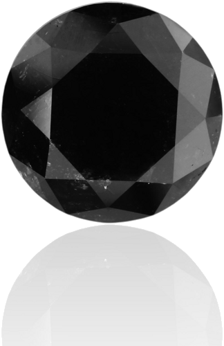 5.05 carat Fancy Black-VVS2 Excellent cut Natūralus Round Deimantas (1)