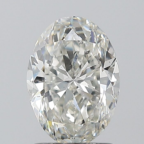 1.5 carat I-SI2 Natūralus Oval Deimantas (1)