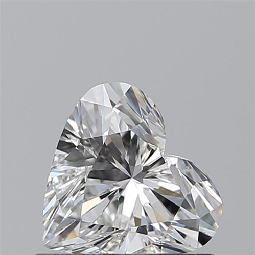 0.63 carat F-VVS2 Natūralus Heart Deimantas (1)
