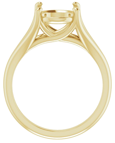 Sužadėtuvių Žiedas „Solitaire“ 14k yellow gold Oval 11mm x 9mm (2)