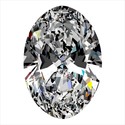 0.3 carat F-VVS2 Natūralus Oval Deimantas (1)
