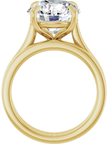 Sužadėtuvių Žiedas „Claw-Prong“ 14k yellow gold Round 11mm (7)