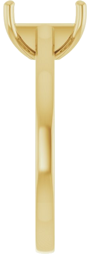 Sužadėtuvių Žiedas „Solitaire“ 585 Geltonojo Aukso Emerald 8mm x 6mm (4)