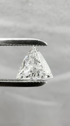 0.5 carat G-SI1 Natūralus Triangular Deimantas (1)