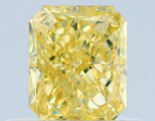 0.51 carat Fancy Intense Yellow-VS2 Natūralus Radiant Deimantas (1)