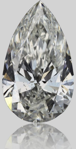 0.4 carat G-SI2 Natūralus Pear Deimantas (1)