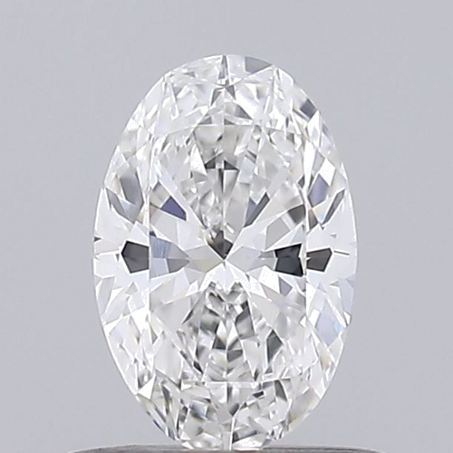 0.5 carat F-VVS2 Natūralus Oval Deimantas (1)