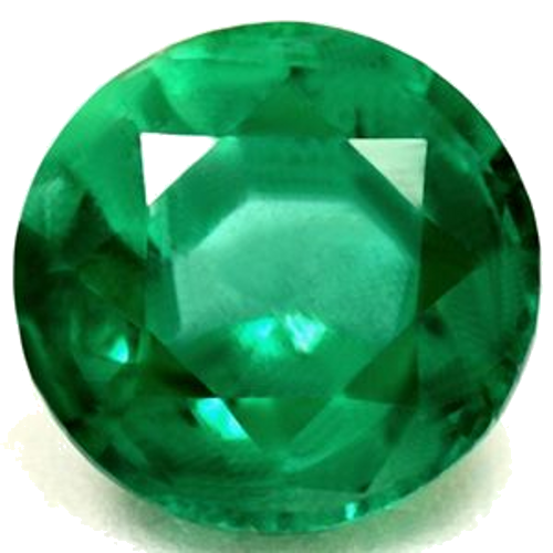 0.63 carat GREEN Round Smaragdas (1)